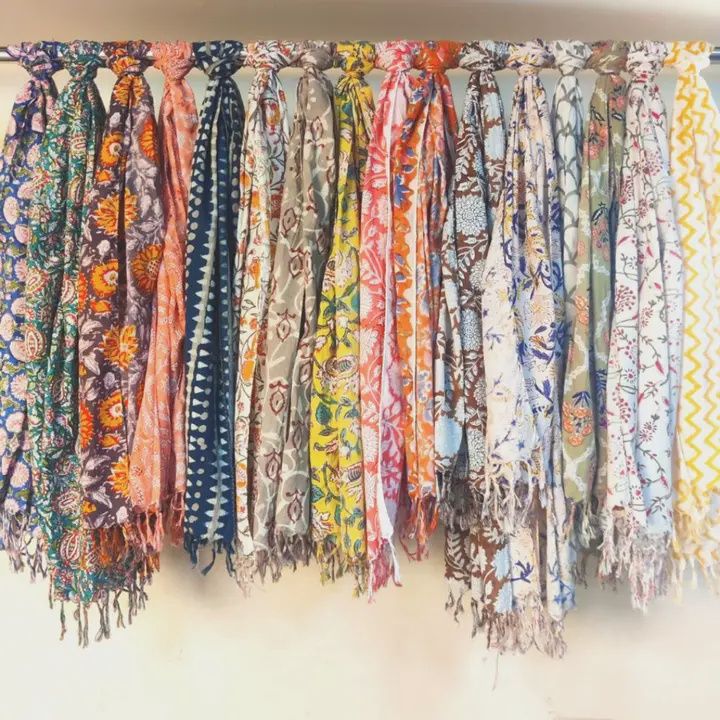 100% Cotton Stole Scarf Assorted