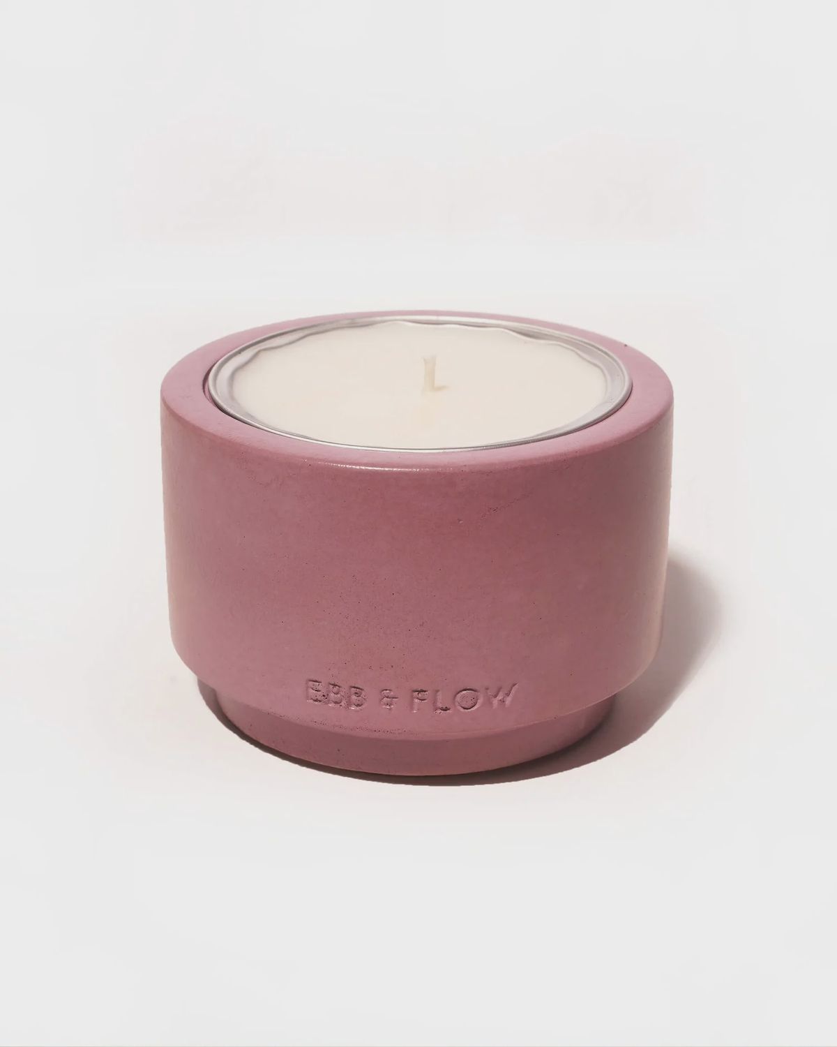 REFILLABLE CONCRETE CANDLE SET, SCENT: LAVENDER