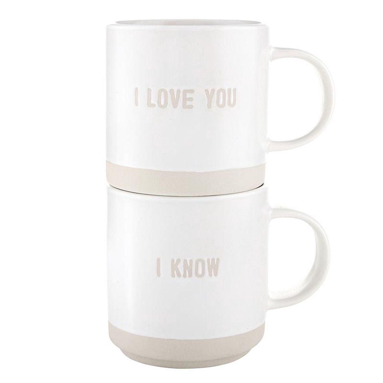 SET 2 STACKING COFFEE MUGS ASST.