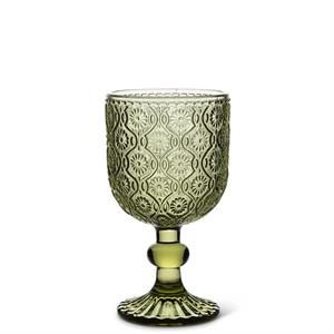 Daisy Goblet Glass Olive 3.5