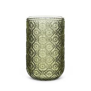 Daisy  Tall Tumbler Glass Olive 4.5"