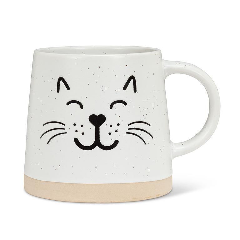 Cat Face Wide Base Mug