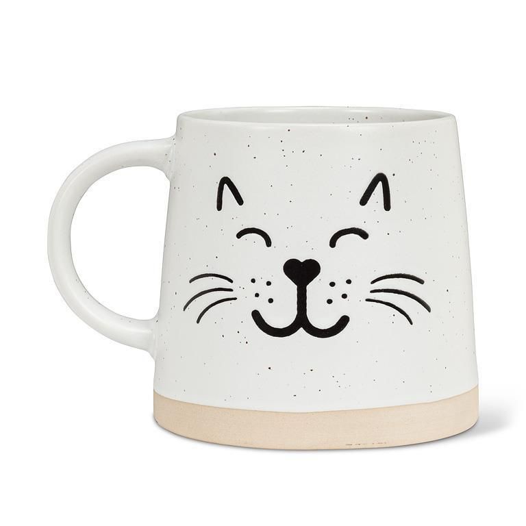 Cat Face Wide Base Mug