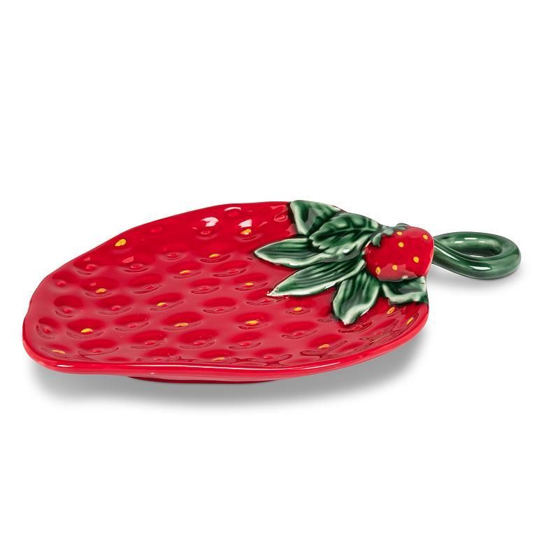 Ceramic Strawberry Plate