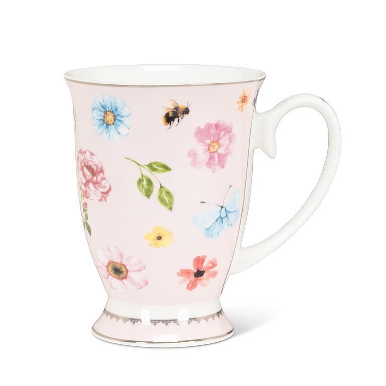 Floral Pedestal Mug