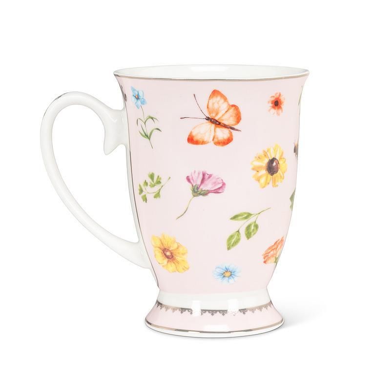 Floral Pedestal Mug