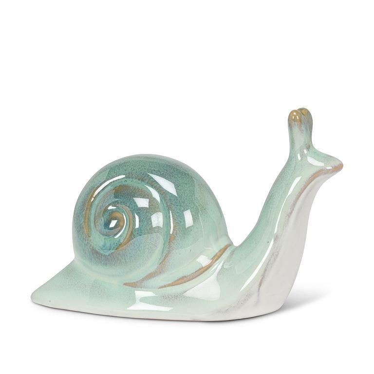 Medium Ceramic Snail Turquoise