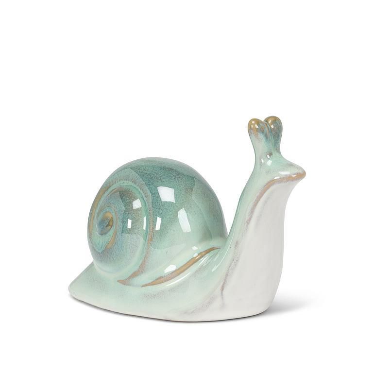 Medium Ceramic Snail Turquoise