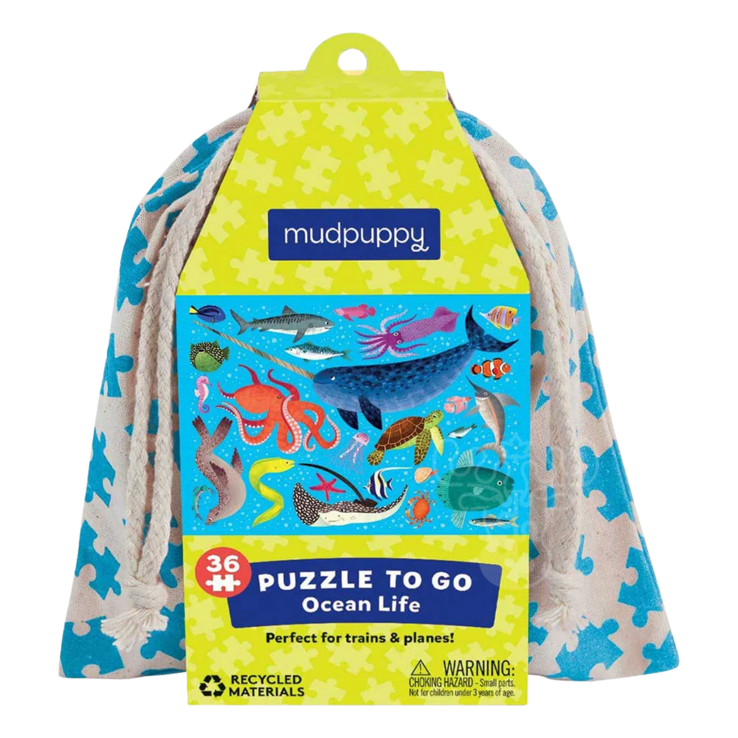 Mudpuppy Puzzle To Go 36pc, CHARACTER: Ocean Life