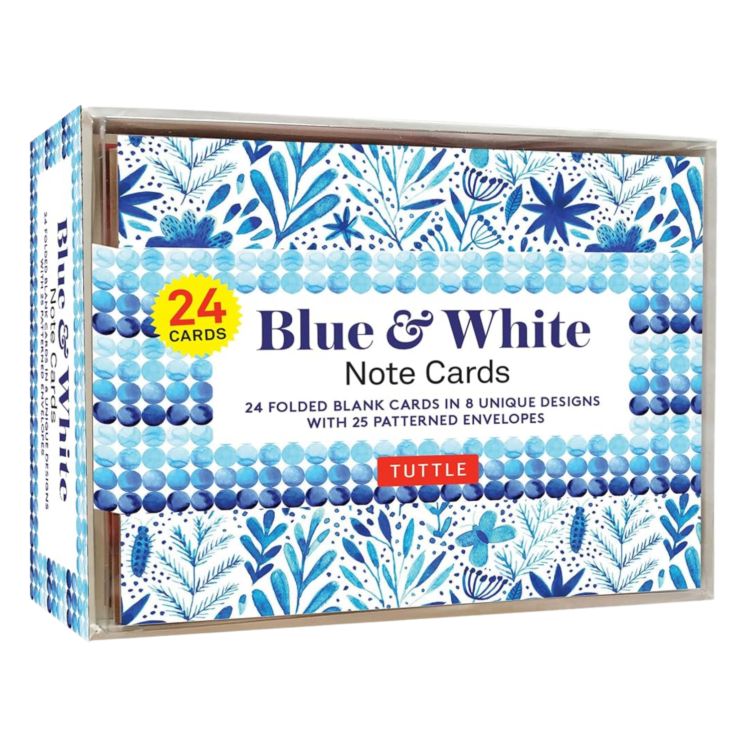 Blue &amp; White Boxed Note Cards