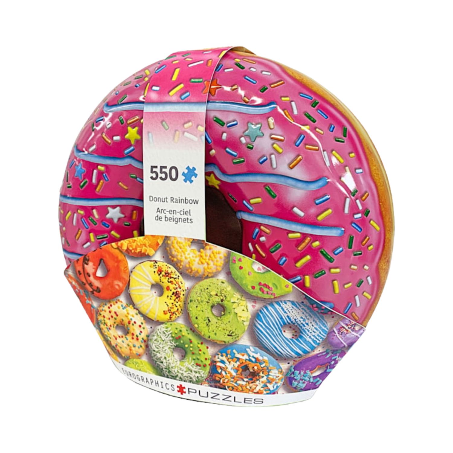 Donut Rainbow Shaped Tin