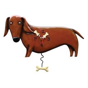 Allen Designs Dachshund Pendulum Clock