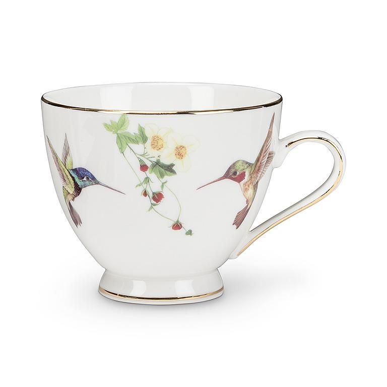 Hummingbird Teacup &amp; Saucer Set