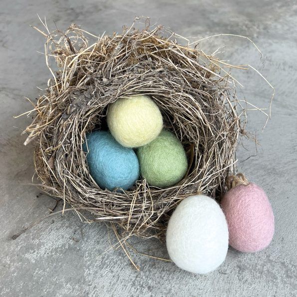 Plain Felt Egg Large Ornament
