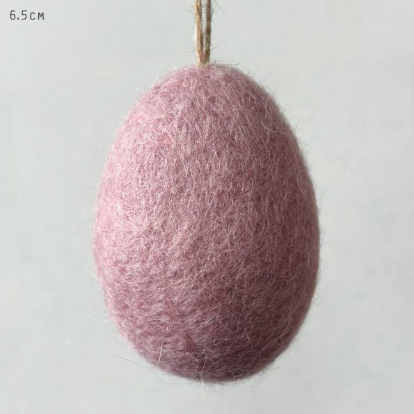 Plain Felt Egg Large Ornament
