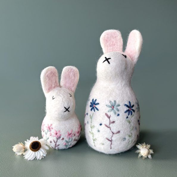 Plump Embroidered Rabbit