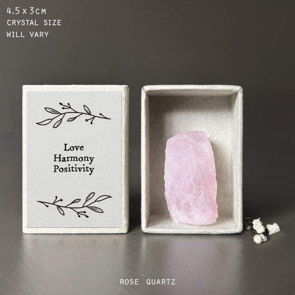 Crystal Matchbox, STONE: Rose Quartz