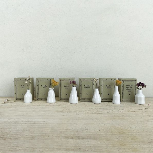 Matchbox Vase With Flowers