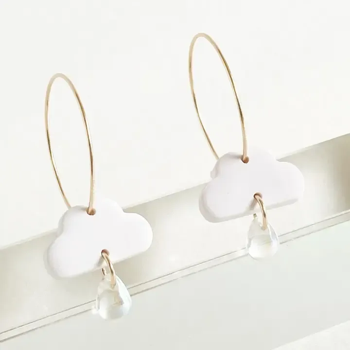 Rainy Day Hoop Earrings