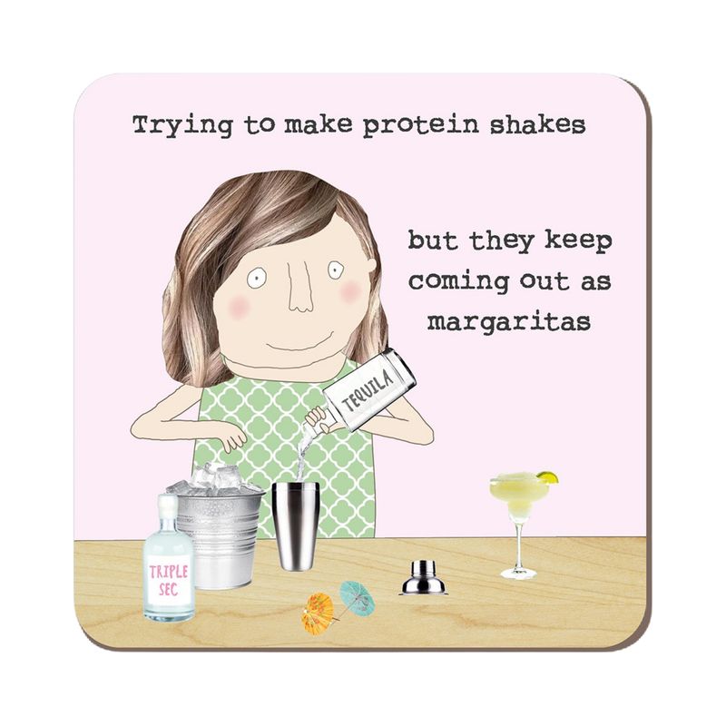 Rosie Protein Shakes Coaster