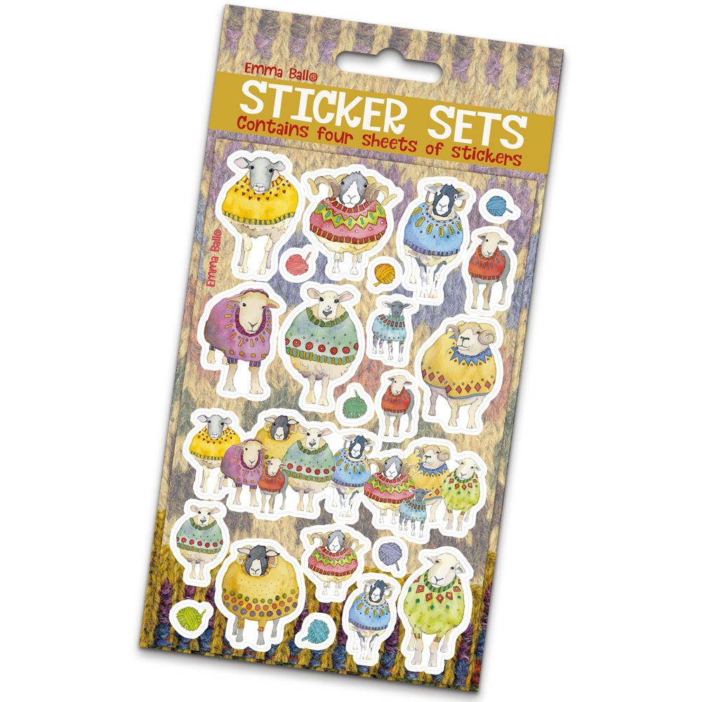 Sheep in Sweaters Sticker Set