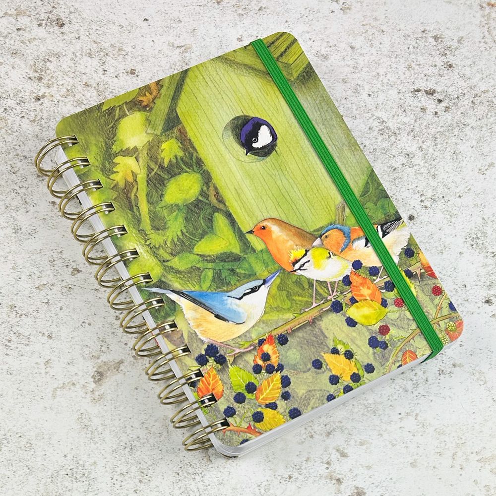 British Birds Medium WIRO Notebook With Pockets