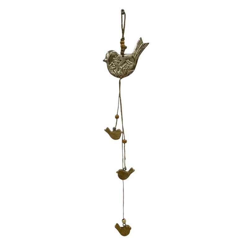 Metal silver bird dangler