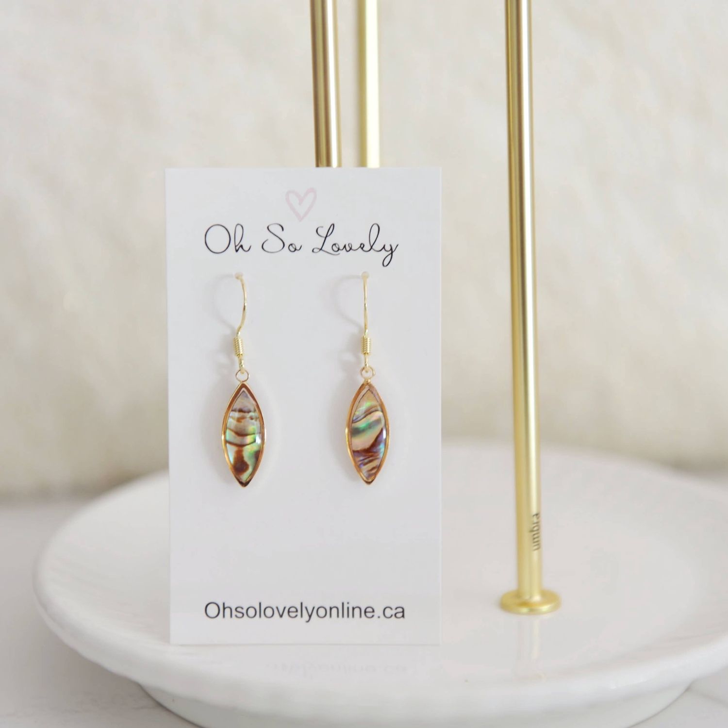 Florence Abalone Shell drop earrings