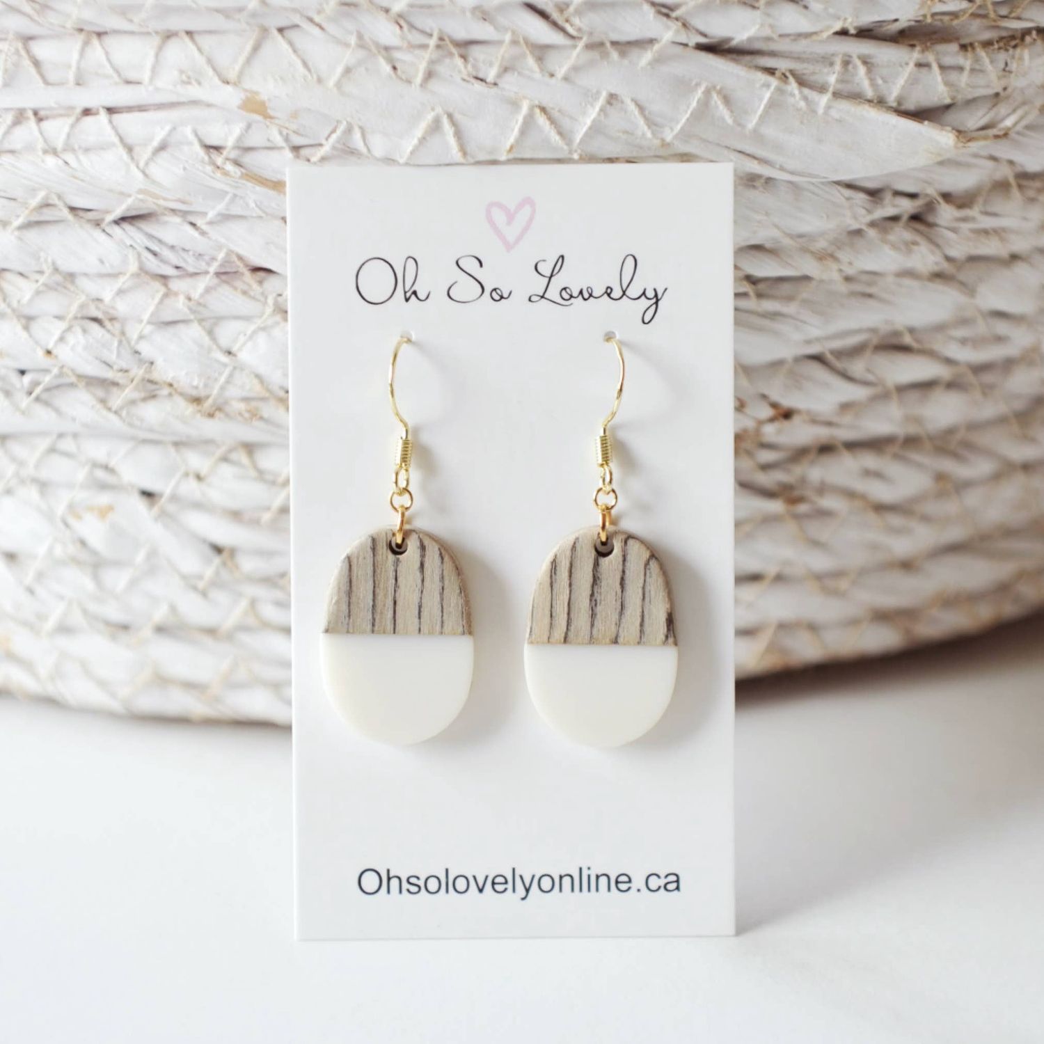 Caroline Drop Earrings, Color: White