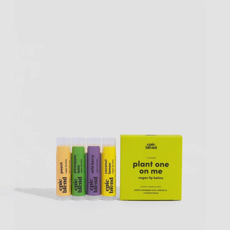 Plant One On Me Vegan Lip Balm 4 Pack