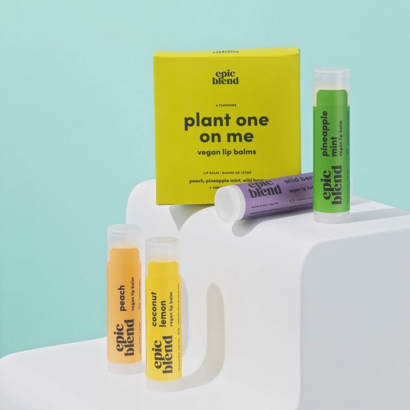 Plant One On Me Vegan Lip Balm 4 Pack