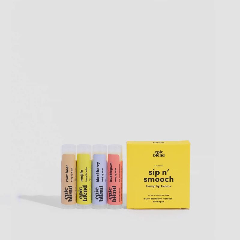 Sip n' Smooch Hemp Lip Balm 4 Pack