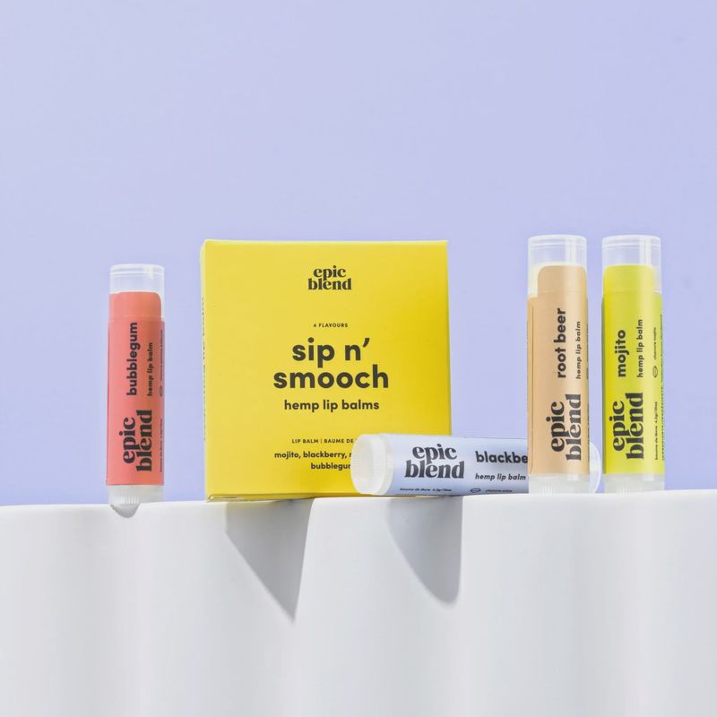 Sip n' Smooch Hemp Lip Balm 4 Pack