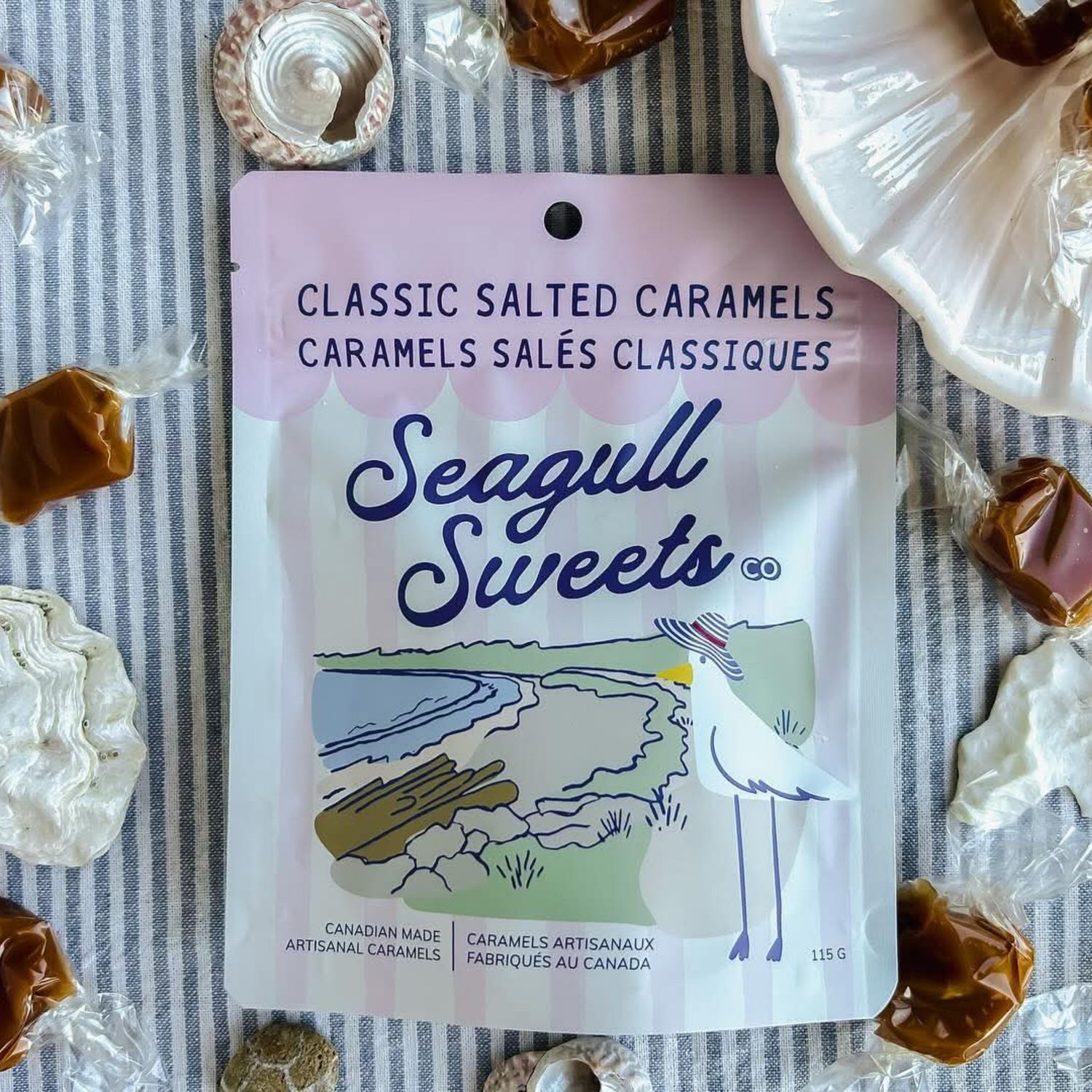 Seagull Sweets Salted Caramels 115g, FLAVOUR: Classic Salted Caramels