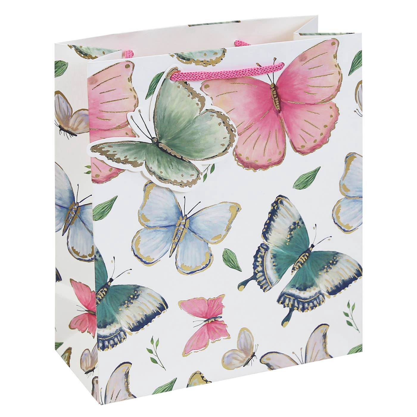 White Kraft Butterfly Bag Medium