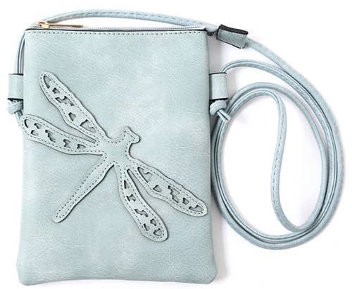 Blue - Dragonfly Crossbody Bag
