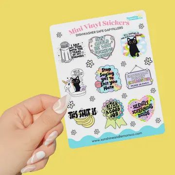 Mini Vinyl Stickers sheet