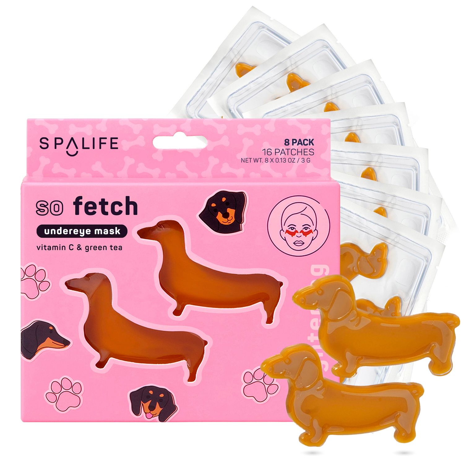 So Fetch Undereye Maskl Dog Eye Patches 8 Pack