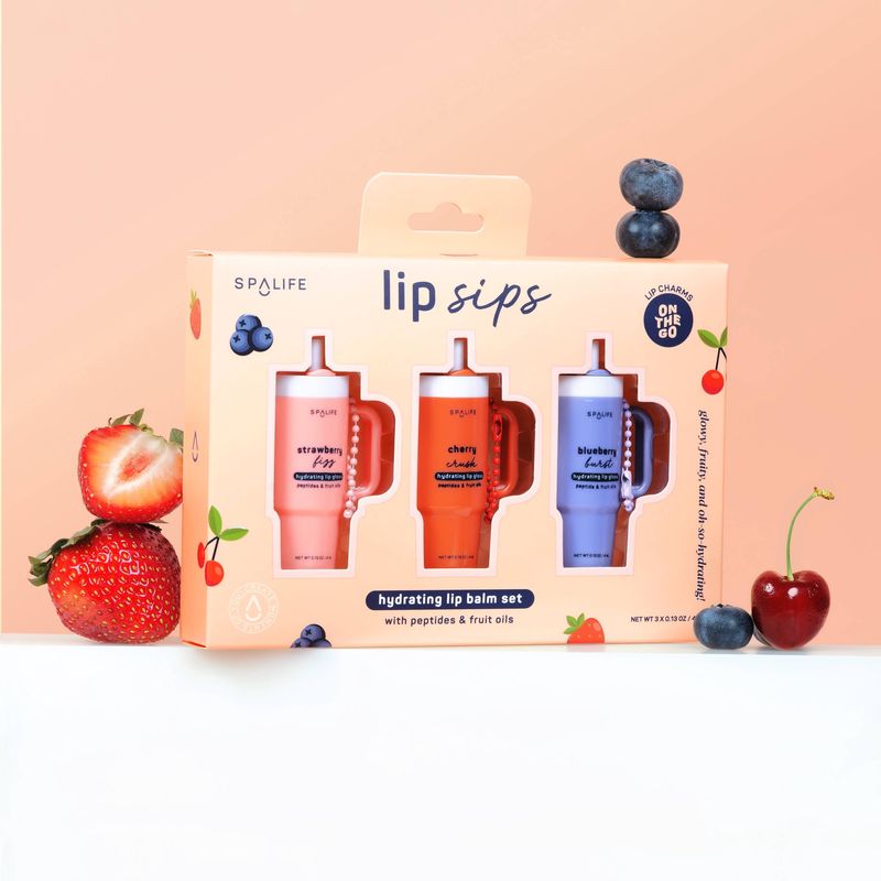 Lip Balm Gift Set | Spring Self Care Gift Basket Filler