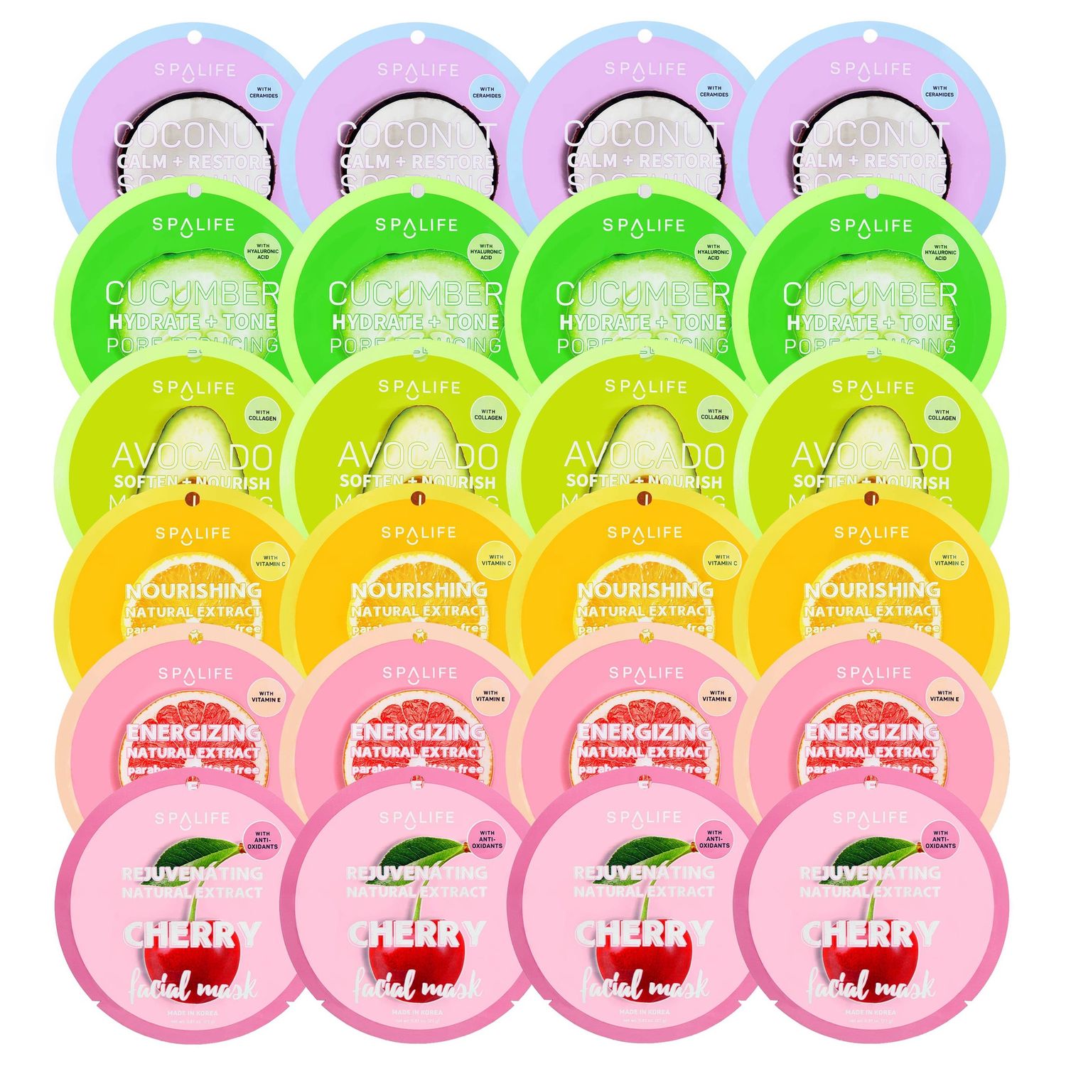 Korean Fruit Infused Face Masks