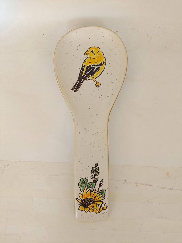Gold Finch Sunflower Spoon Rest
