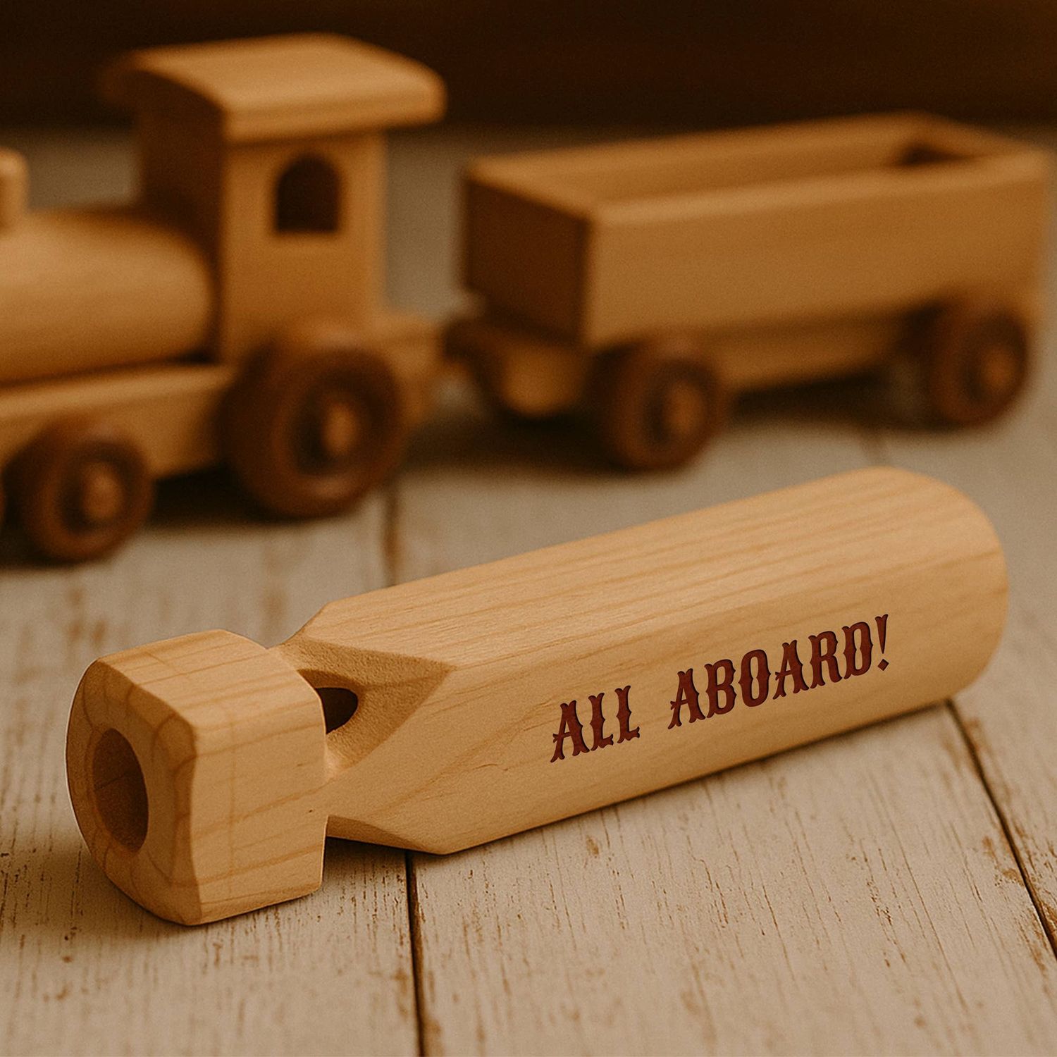 Traditional Wooden Train Whistle