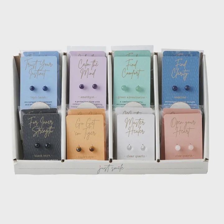 Just Smile Crystal Studs Assorted