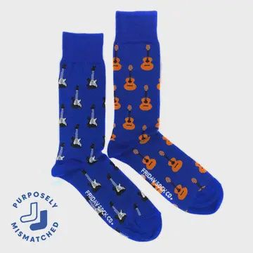 Men's Acoustic Guitar &amp; Electric Guitar Socks