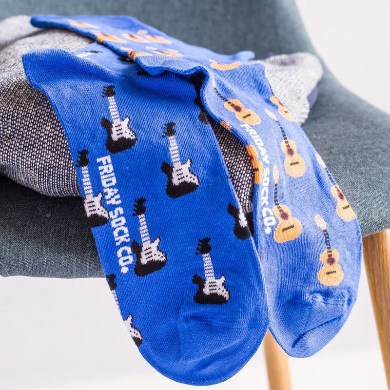 Men's Acoustic Guitar &amp; Electric Guitar Socks
