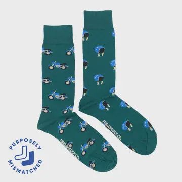Men's Motorcycle Helmet &amp; Motorcycle Socks