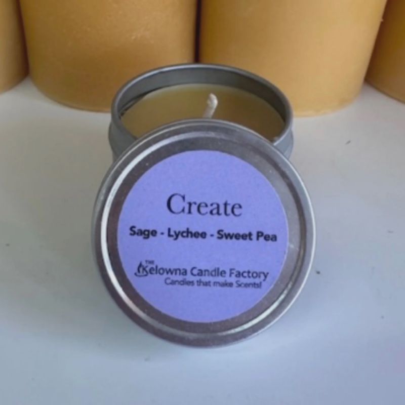 Beeswax 2oz candle tins