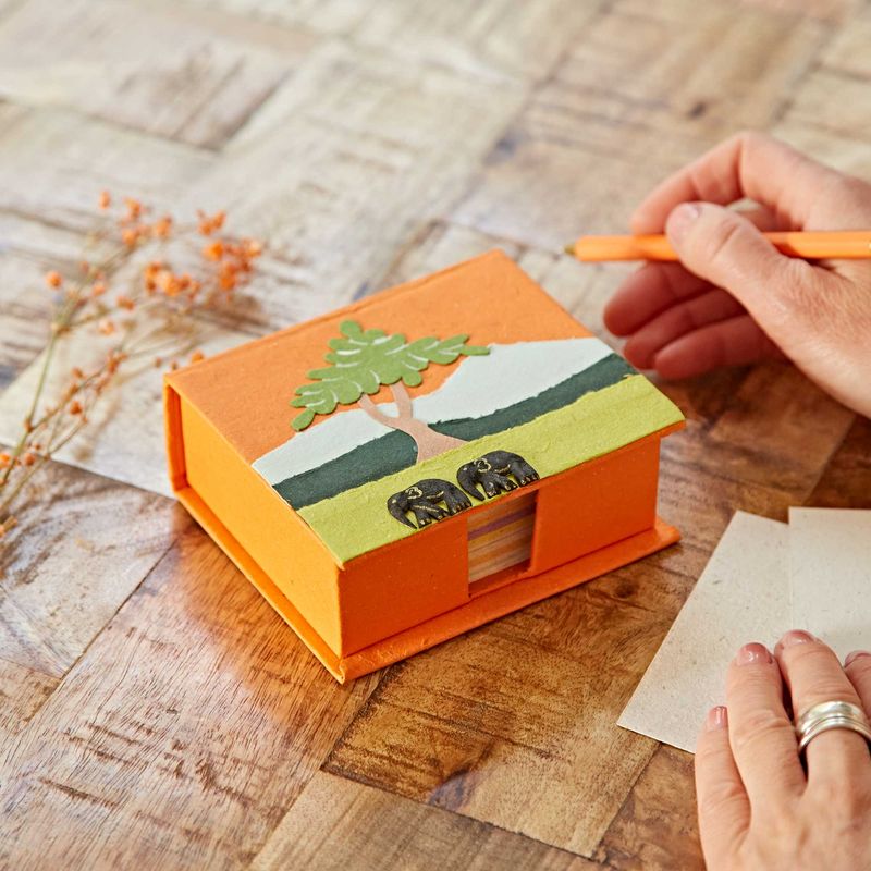 Elephant Dung Paper Note Holder