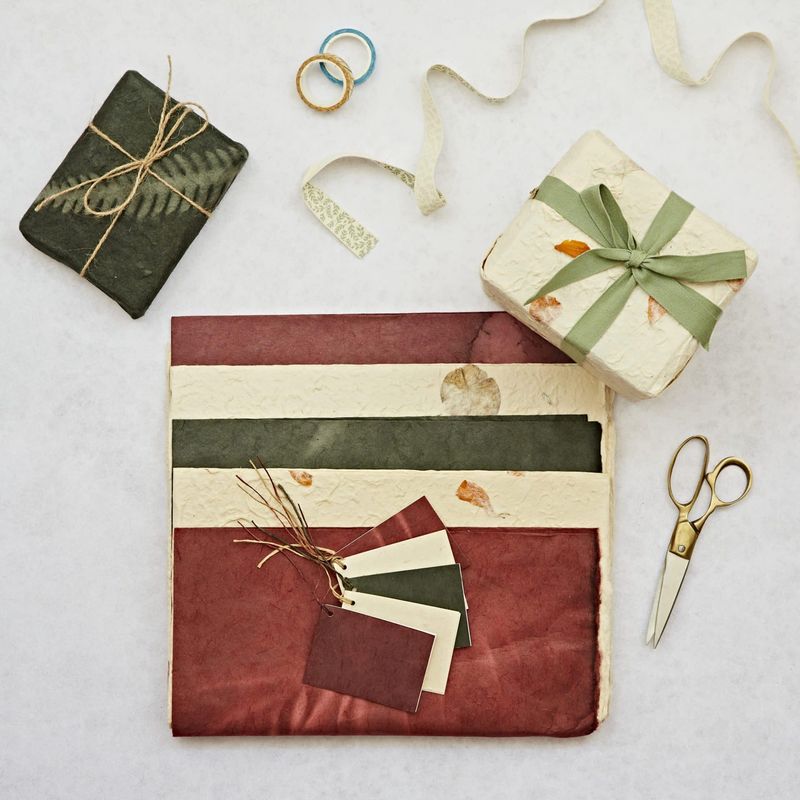 Lokta Paper Gift Wrap 5pk