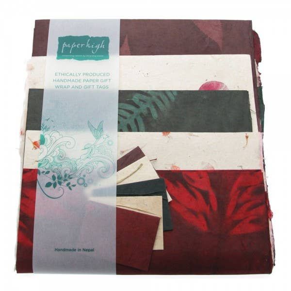 Lokta Paper Gift Wrap 5pk